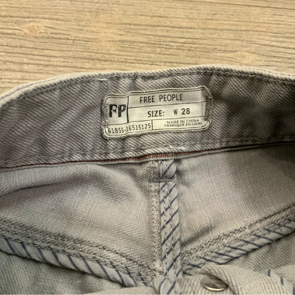 FREE PEOPLE denim cutoffs - Picture 4 of 7